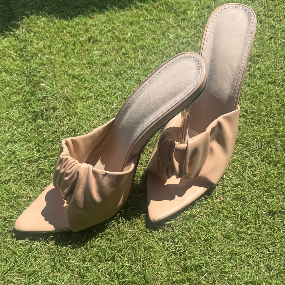 Women’s Nude Knot Slide Heel